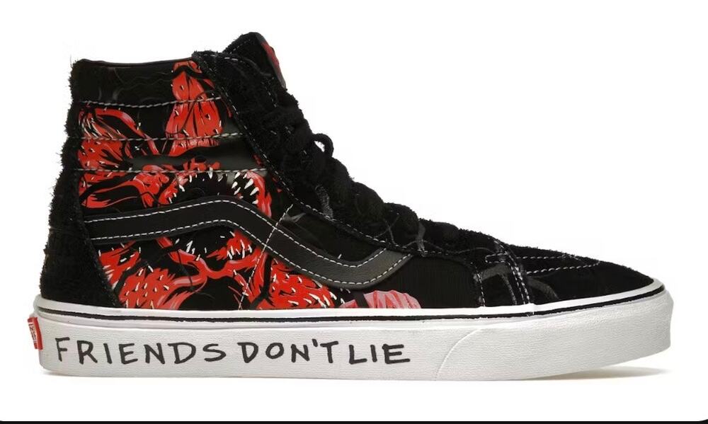 Vans Stranger Things Sk8-Hi Reissue Netflix Friends Don't Lie Mens 6 women’s 7.5